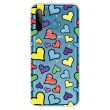 Силіконовий (TPU) чохол Deexe Pretty Glossy для Samsung Galaxy A21 (A215) - Colorized Hearts (256610N)