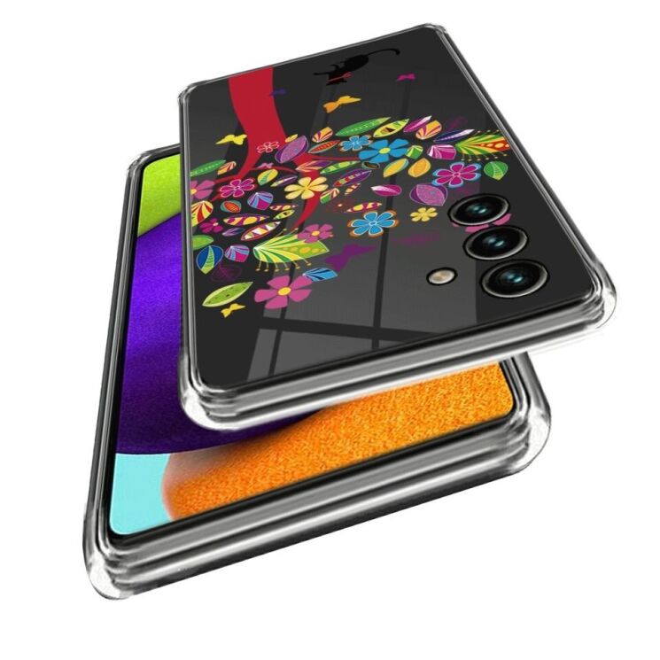 Силиконовый (TPU) чехол Deexe Pretty Glossy для Samsung Galaxy A34 (A346) - Cat and Tree: фото 2 из 3