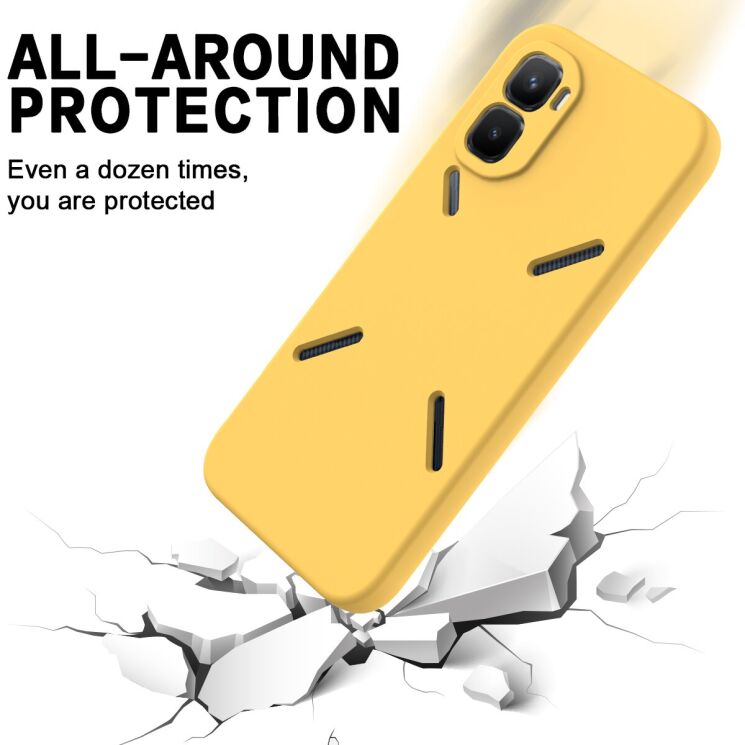 Силіконовий (TPU) чохол Deexe Silicone Case для Infinix GT 50 Pro - Green: фото 6 з 9