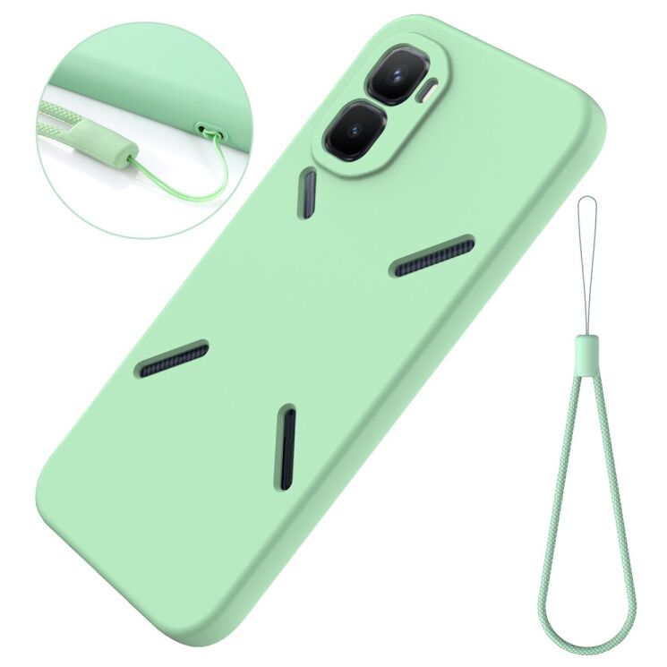 Силіконовий (TPU) чохол Deexe Silicone Case для Infinix GT 50 Pro - Green: фото 8 з 9