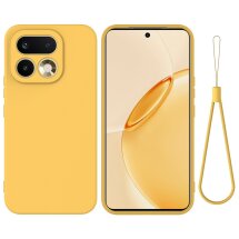 Силиконовый (TPU) чехол Deexe Silicone Case для Realme 16 Pro - Yellow: фото 1 из 9