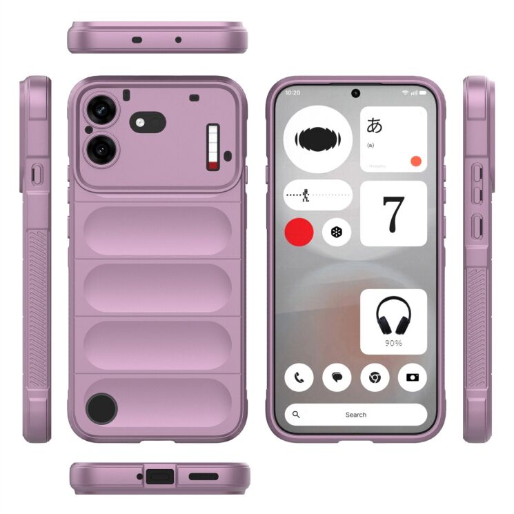 Силіконовий (TPU) чохол Deexe Terra Case для Nothing Phone (4b) - Light Purple: фото 5 з 5