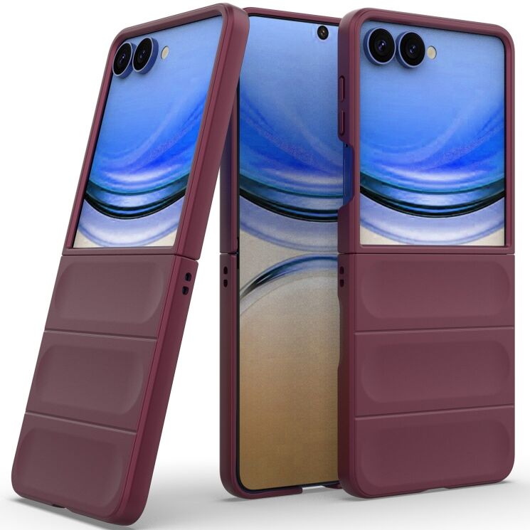 Силіконовий (TPU) чохол Deexe Terra Case для Samsung Galaxy Flip 8 - Wine Red (423515WR) Силіконовий (TPU) чохол Deexe Terra Case для Samsung Galaxy Flip 8 - Wine Red: фото 2 з 9