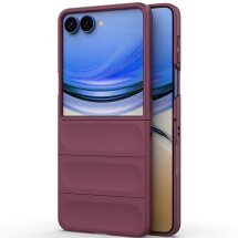 Силиконовый (TPU) чехол Deexe Terra Case для Samsung Galaxy Flip 8 - Wine Red: фото 1 из 9