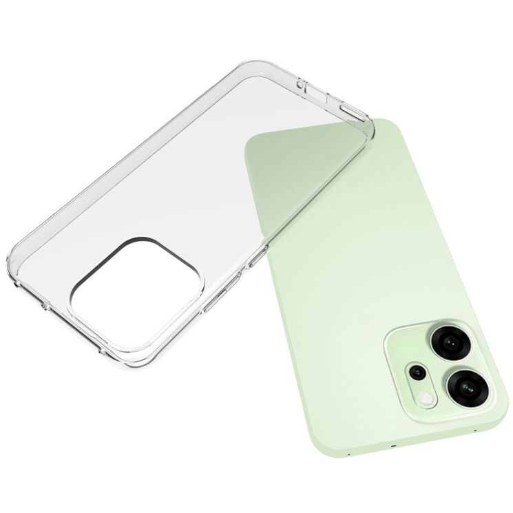 Силіконовий (TPU) чохол Deexe UltraThin для OPPO Reno 14 F/FS - Transparent: фото 4 з 5