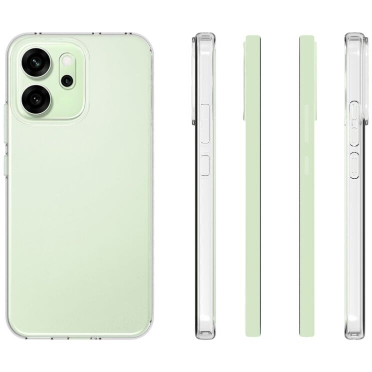 Силіконовий (TPU) чохол Deexe UltraThin для OPPO Reno 14 F/FS - Transparent: фото 5 з 5