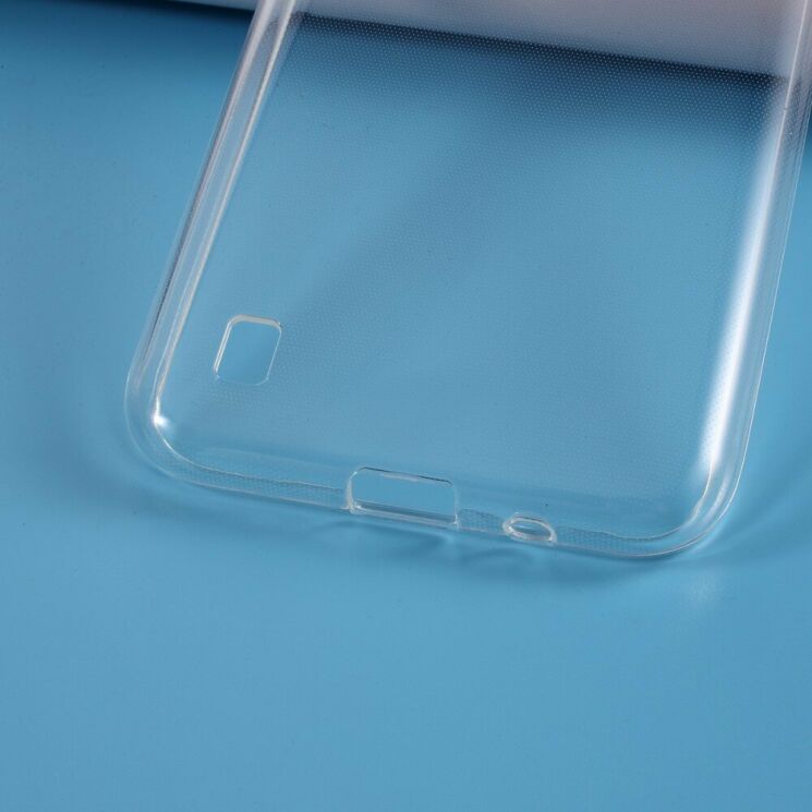 Силиконовый (TPU) чехол Deexe UltraThin для Samsung Galaxy A01 (A015) - Transparent: фото 4 из 5
