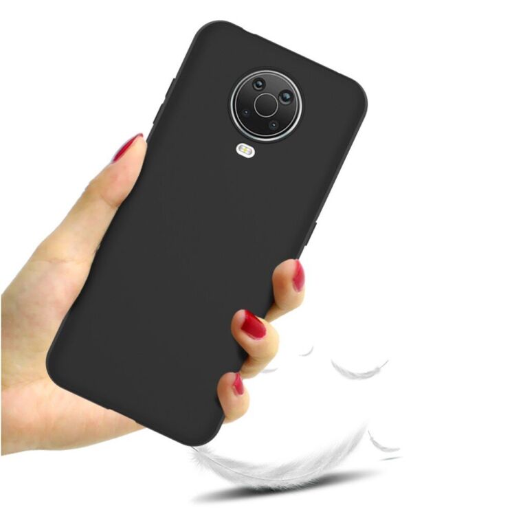 Силиконовый (TPU) чехол IMAK UC-3 Series для Nokia G10 / G20 - Black: фото 4 из 9