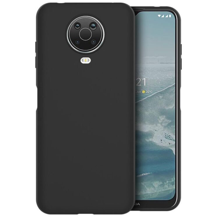 Силиконовый (TPU) чехол IMAK UC-3 Series для Nokia G10 / G20 - Black: фото 1 из 9