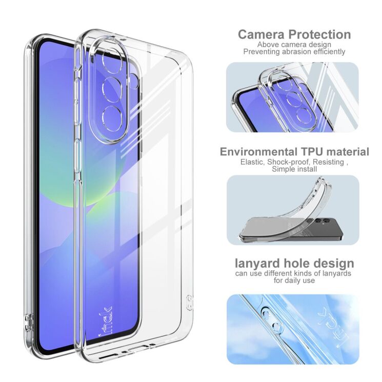 Cиліконовий (TPU) чохол IMAK UX-5 Series для Samsung Galaxy A37 (A376) - Transparent: фото 5 з 7