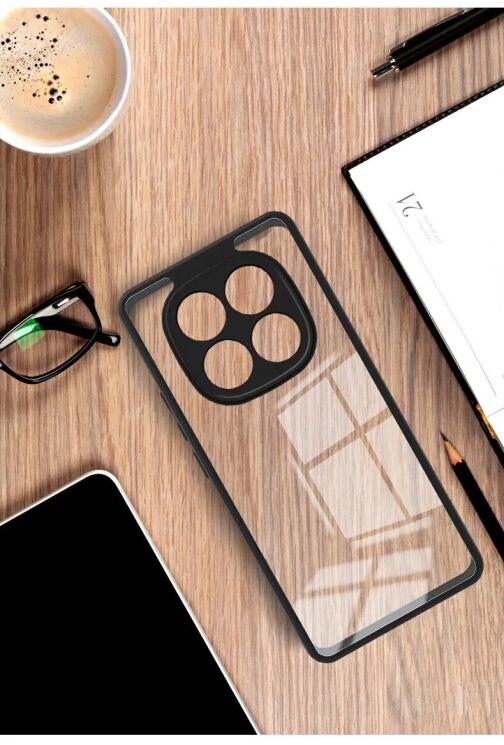 Силиконовый (TPU) чехол IMAK UX-9A Series для Xiaomi Redmi Note 14 Pro 5G / Poco X7 - Black: фото 8 из 8