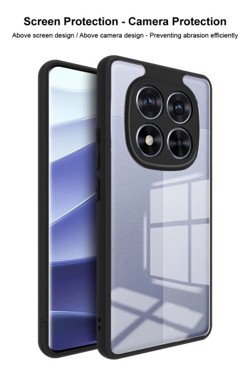 Силиконовый (TPU) чехол IMAK UX-9A Series для Xiaomi Redmi Note 14 Pro 5G / Poco X7 - Black: фото 7 из 8