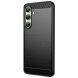 Силиконовый (TPU) чехол MOFI Carbon Fiber для Samsung Galaxy S24 FE (S721) - Black (367528B). Фото 2 из 10