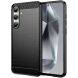 Силиконовый (TPU) чехол MOFI Carbon Fiber для Samsung Galaxy S24 FE (S721) - Black (367528B). Фото 1 из 10
