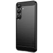 Силиконовый (TPU) чехол MOFI Carbon Fiber для Samsung Galaxy S25 Plus (S936) - Black (371908B)
