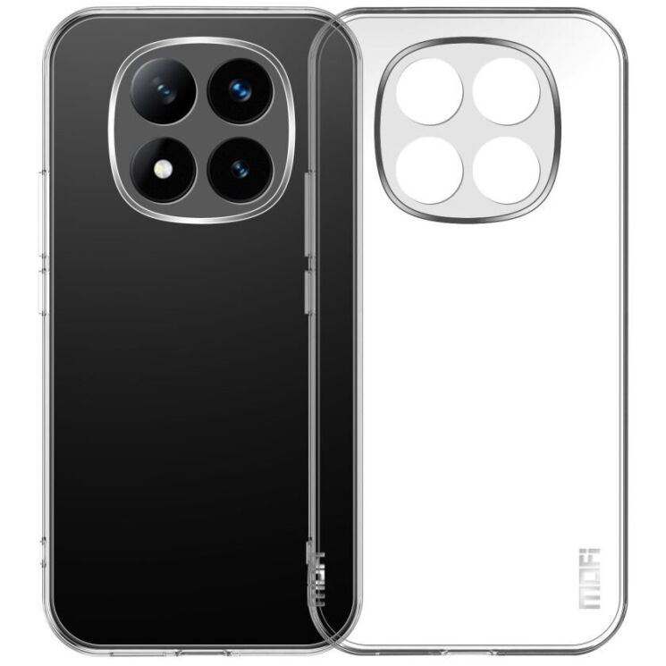Силиконовый (TPU) чехол MOFI Thin Guard для Xiaomi Redmi Note 14 Pro - Transparent: фото 1 из 10