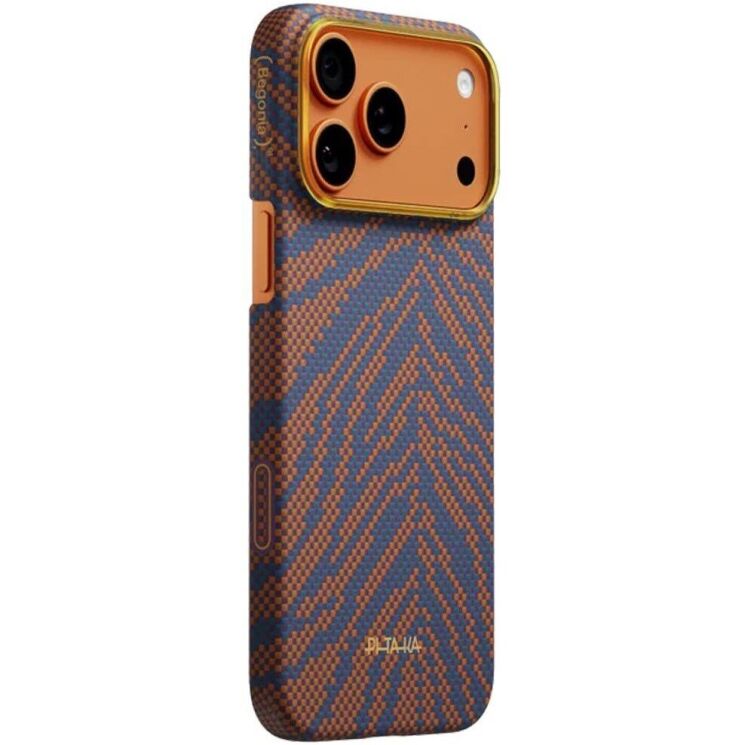 Ультратонкий чехол Pitaka Edge Case Breath of Veins для iPhone 17 Pro Max (BV1701PM) - Burning Orange: фото 2 из 13