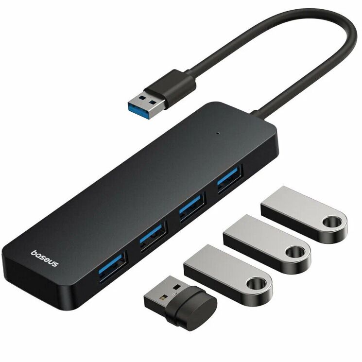 USB HUB Baseus UltraJoy Series USB to 4USB (15cm) B0005280B111-00 - Black: фото 4 з 18