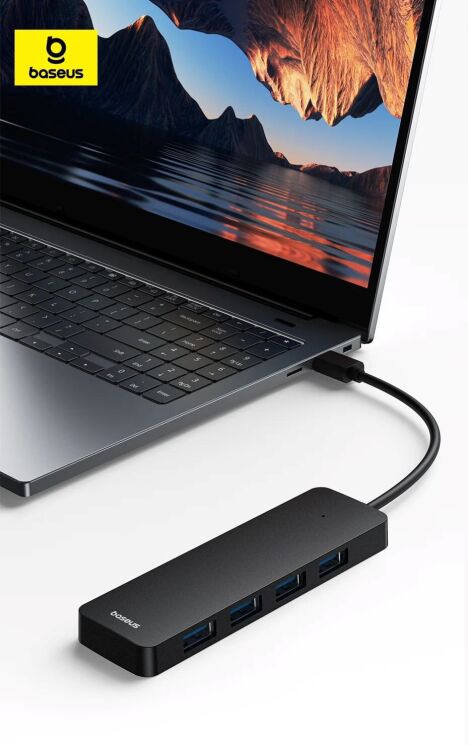 USB HUB Baseus UltraJoy Series USB to 4USB (15cm) B0005280B111-00 - Black: фото 6 з 18