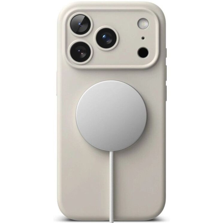Защитный чехол Ringke Silicone Magnetic для iPhone 18 Pro Max (8800380462083) - Stone: фото 4 из 19