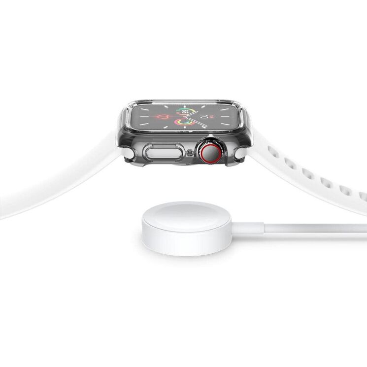 Защитный чехол Spigen (SGP) Ultra Hybrid (FW) для Apple Watch 44 mm / SE 44 mm - Clear: фото 9 из 15