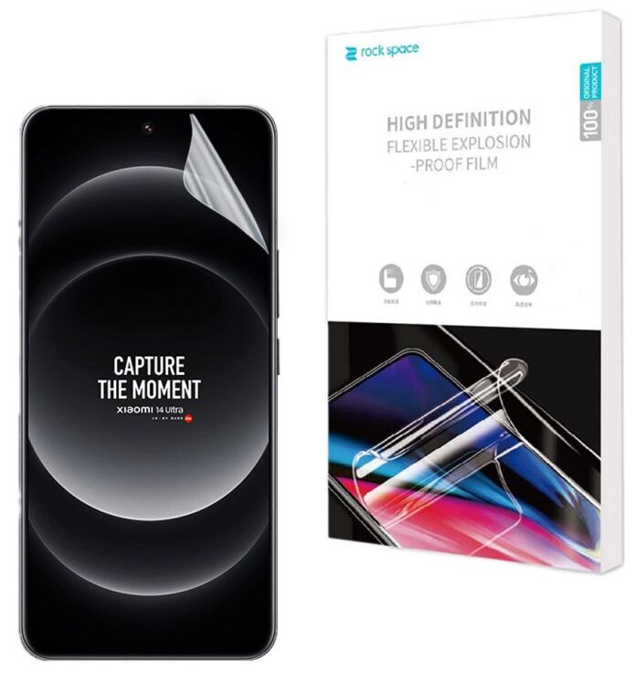 Защитная пленка на экран RockSpace Explosion-Proof SuperClear для Xiaomi 14 Ultra: фото 1 из 10