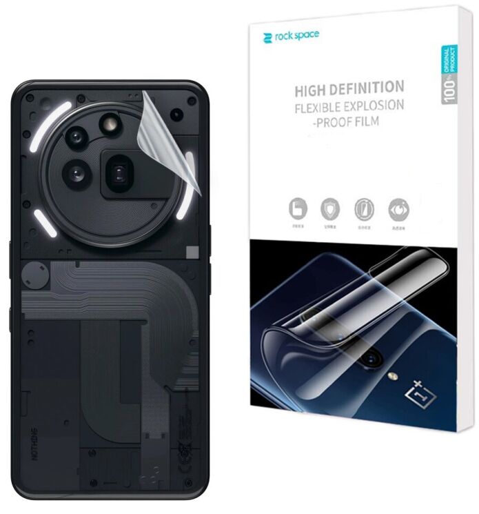 Захисна плівка на задню панель RockSpace SuperClear для Nothing Phone (3a) Pro: фото 1 з 9