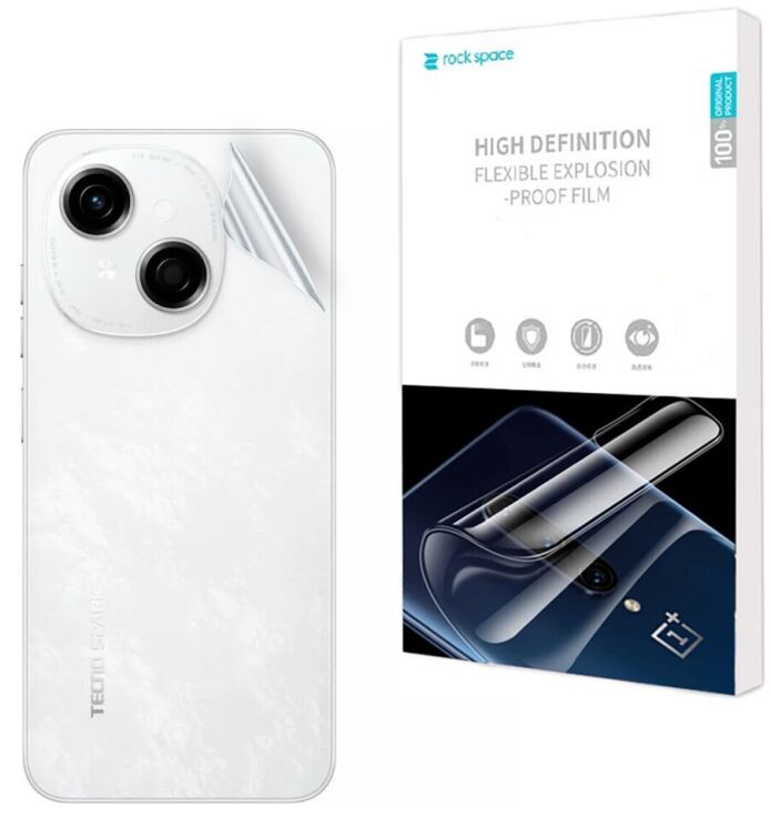 Захисна плівка на задню панель RockSpace Explosion-Proof SuperClear для TECNO Spark Go 1: фото 1 з 9