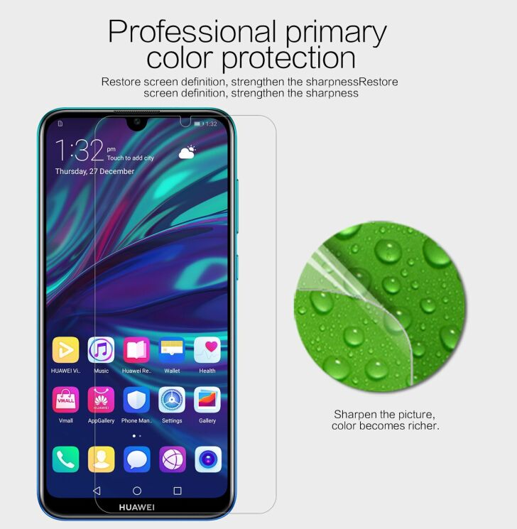 Защитная пленка NILLKIN Crystal для Huawei Y7 (2019): фото 2 из 5
