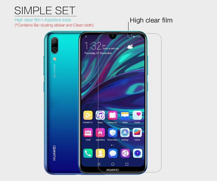 Защитная пленка NILLKIN Crystal для Huawei Y7 (2019): фото 5 из 5