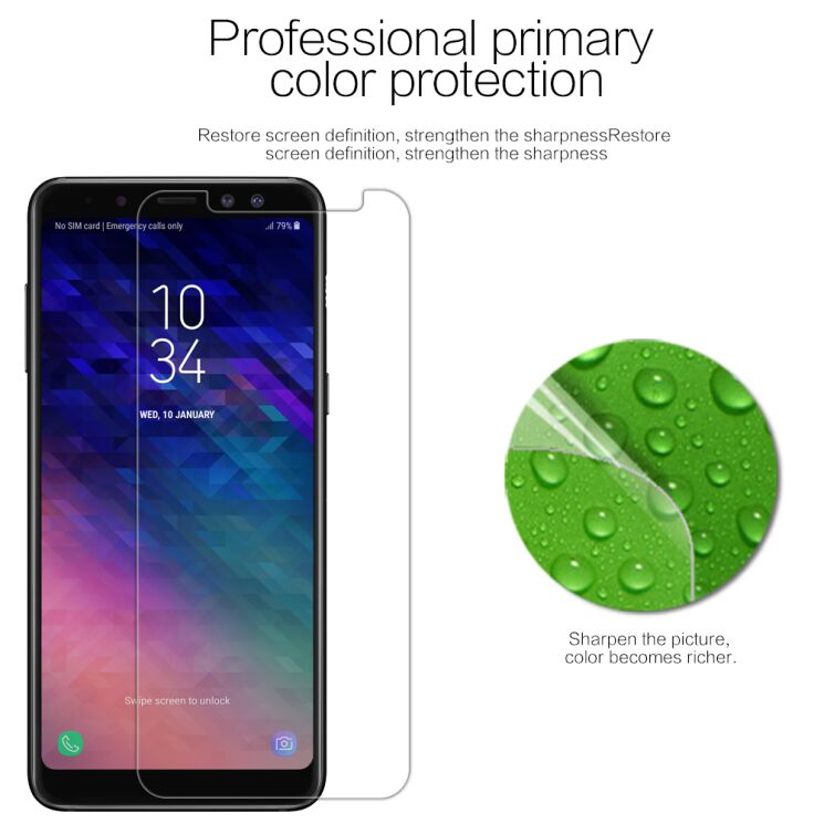 Защитная пленка NILLKIN Crystal для Samsung Galaxy A8 2018 (A530): фото 2 из 6