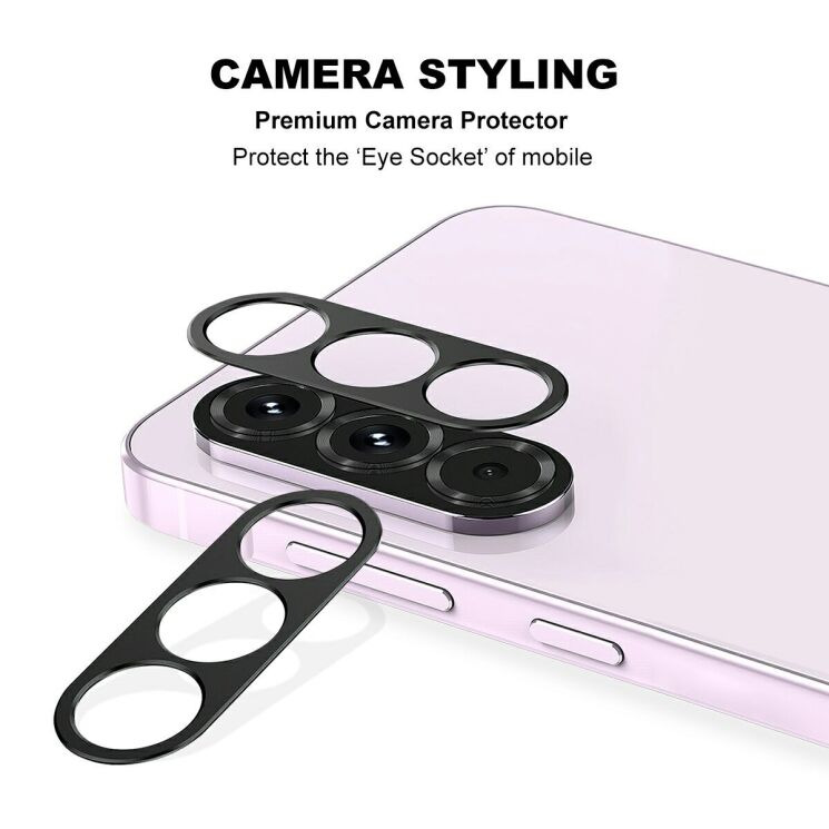 Захисна рамка IMAK Camera Styling для Samsung Galaxy A57 (A576) / Galaxy A37 (A376) - Black: фото 2 з 7