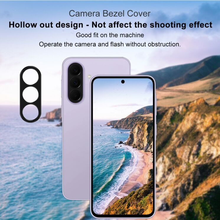 Захисна рамка IMAK Camera Styling для Samsung Galaxy A57 (A576) / Galaxy A37 (A376) - Black: фото 5 з 7