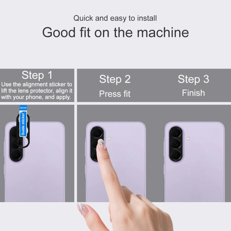 Захисна рамка IMAK Camera Styling для Samsung Galaxy A57 (A576) / Galaxy A37 (A376) - Black: фото 6 з 7