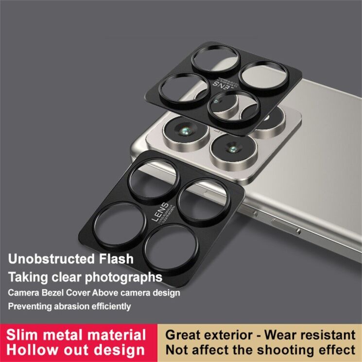 Защитная рамка IMAK Camera Styling для Xiaomi 14T Pro - Black: фото 6 из 11