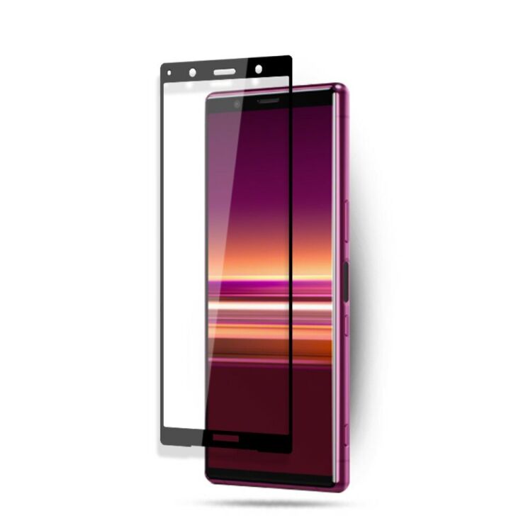Защитное стекло AMORUS 3D Full Coverage для Sony Xperia 5 - Black: фото 2 из 5