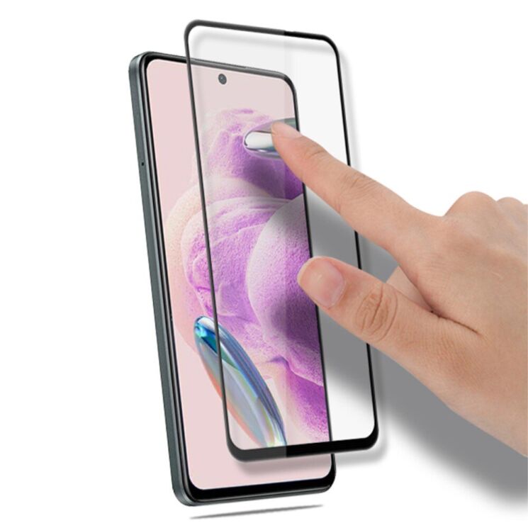 Защитное стекло AMORUS Full Glue Tempered Glass для Xiaomi Redmi Note 12S - Black: фото 3 из 7