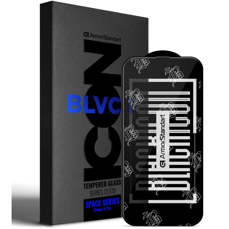 Захисне скло ArmorStandart Space Black Icon для Apple iPhone 16 Pro - Black: фото 1 з 7