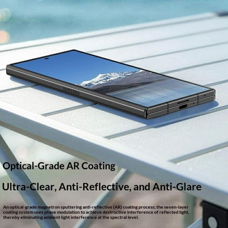 Защитное стекло BENKS GlassWarrior AR Screen Protector для Samsung Galaxy Fold 8 Ultra - Black: фото 10 из 10