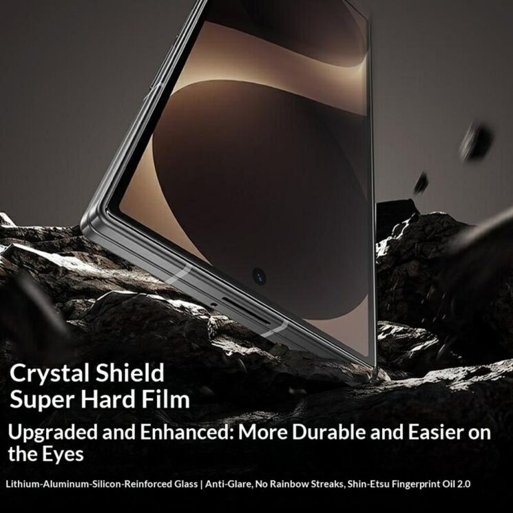 Защитное стекло BENKS GlassWarrior AR Screen Protector для Samsung Galaxy Fold 8 Ultra - Black: фото 4 из 10