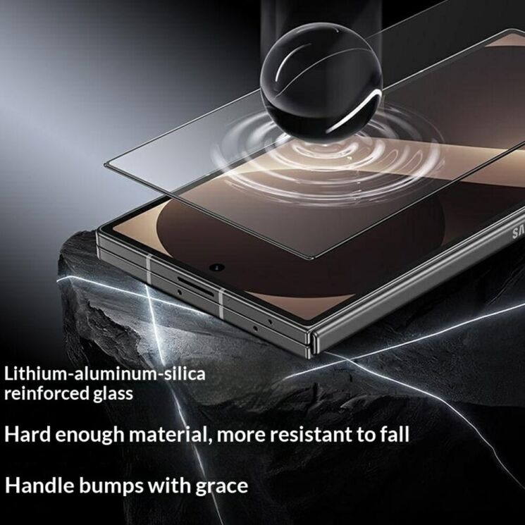 Защитное стекло BENKS GlassWarrior AR Screen Protector для Samsung Galaxy Fold 8 Ultra - Black: фото 5 из 10