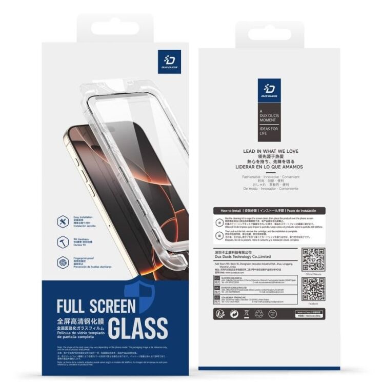Защитное стекло DUX DUCIS Roga Series для Apple iPhone 16 Pro Max - Black: фото 15 из 15