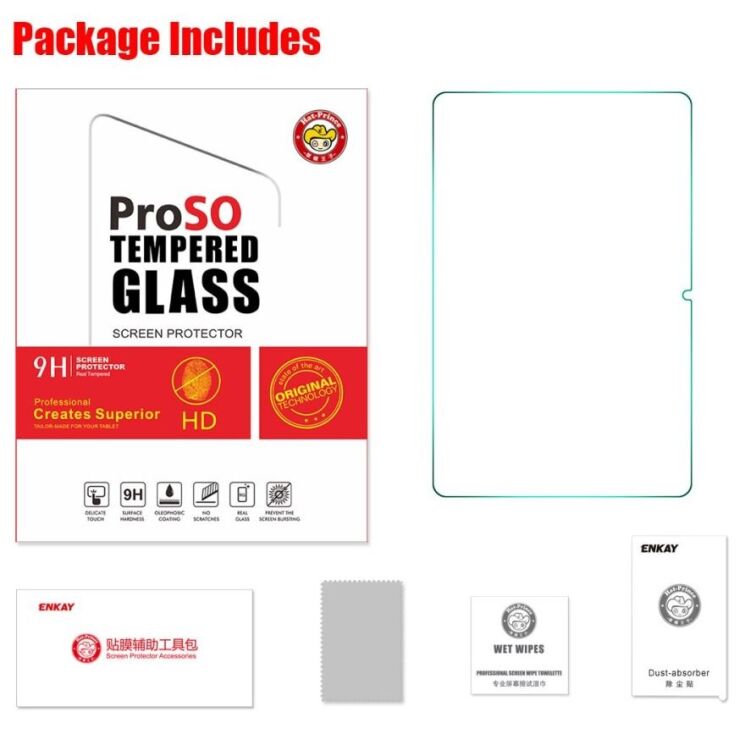 Защитное стекло HAT PRINCE 0.33mm 2.5D для OnePlus Pad 2 / Pad Pro - Transparent: фото 7 из 7