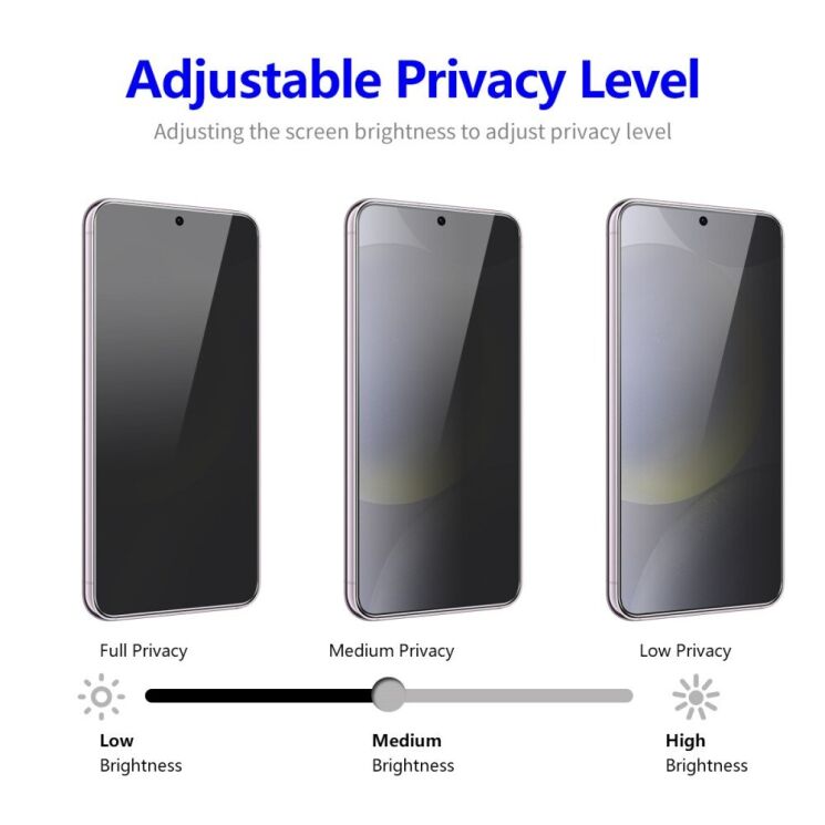 Захисне скло HAT PRINCE Privacy для Samsung Galaxy S24 (S921) - Black: фото 3 з 8