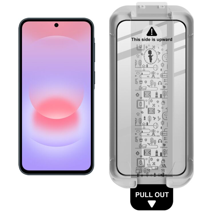 Захисне скло IMAK Easy Install Full Glue для Samsung Galaxy A37 (A376) - Black: фото 2 з 7