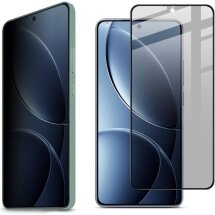 Защитное стекло IMAK Privacy 9H Protect для Xiaomi Poco F7 Pro / Poco F7 Ultra - Black: фото 1 из 12