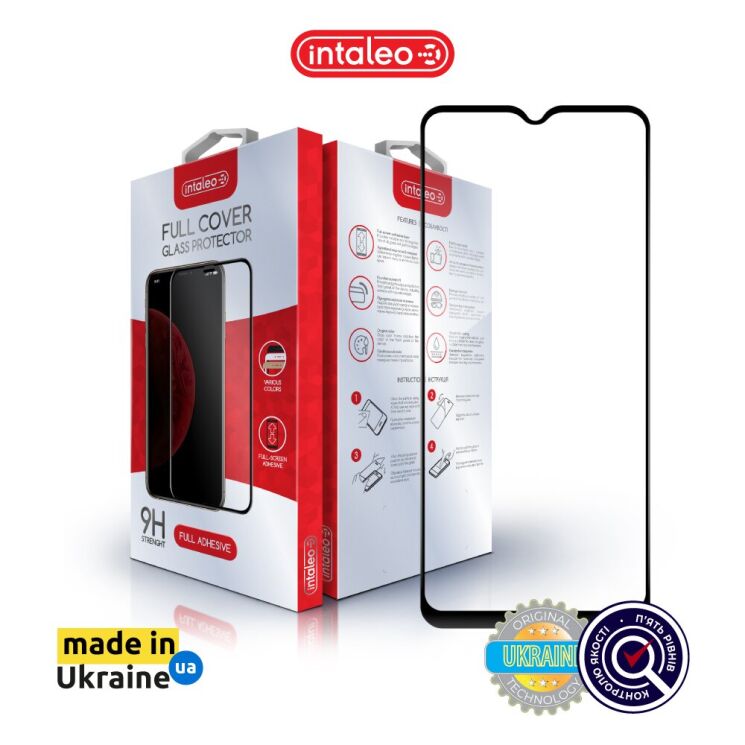Защитное стекло Intaleo Full Glue для Nokia C32 - Black: фото 3 из 9