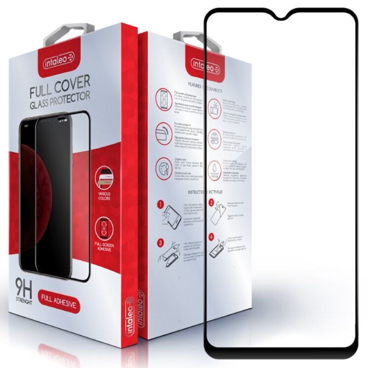 Защитное стекло Intaleo Full Glue для Nokia C32 - Black: фото 1 из 9