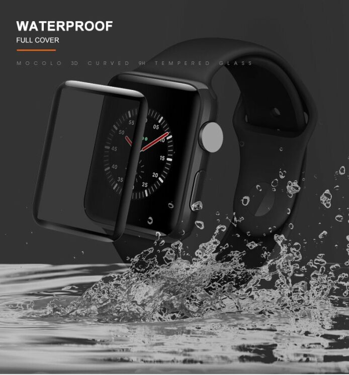 Захисне скло MOCOLO 3D Soft Carbon для Apple Watch 40 mm - Black: фото 7 з 11