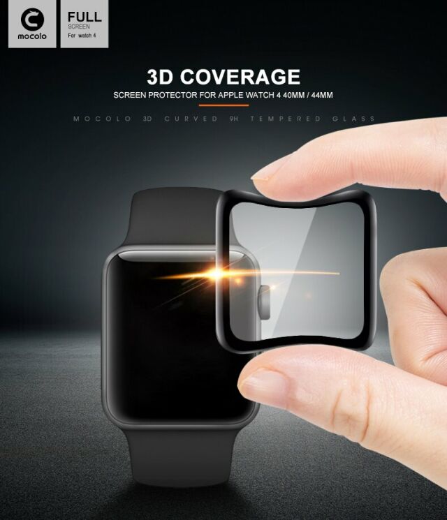 Захисне скло MOCOLO 3D Soft Carbon для Apple Watch 40 mm - Black: фото 4 з 11